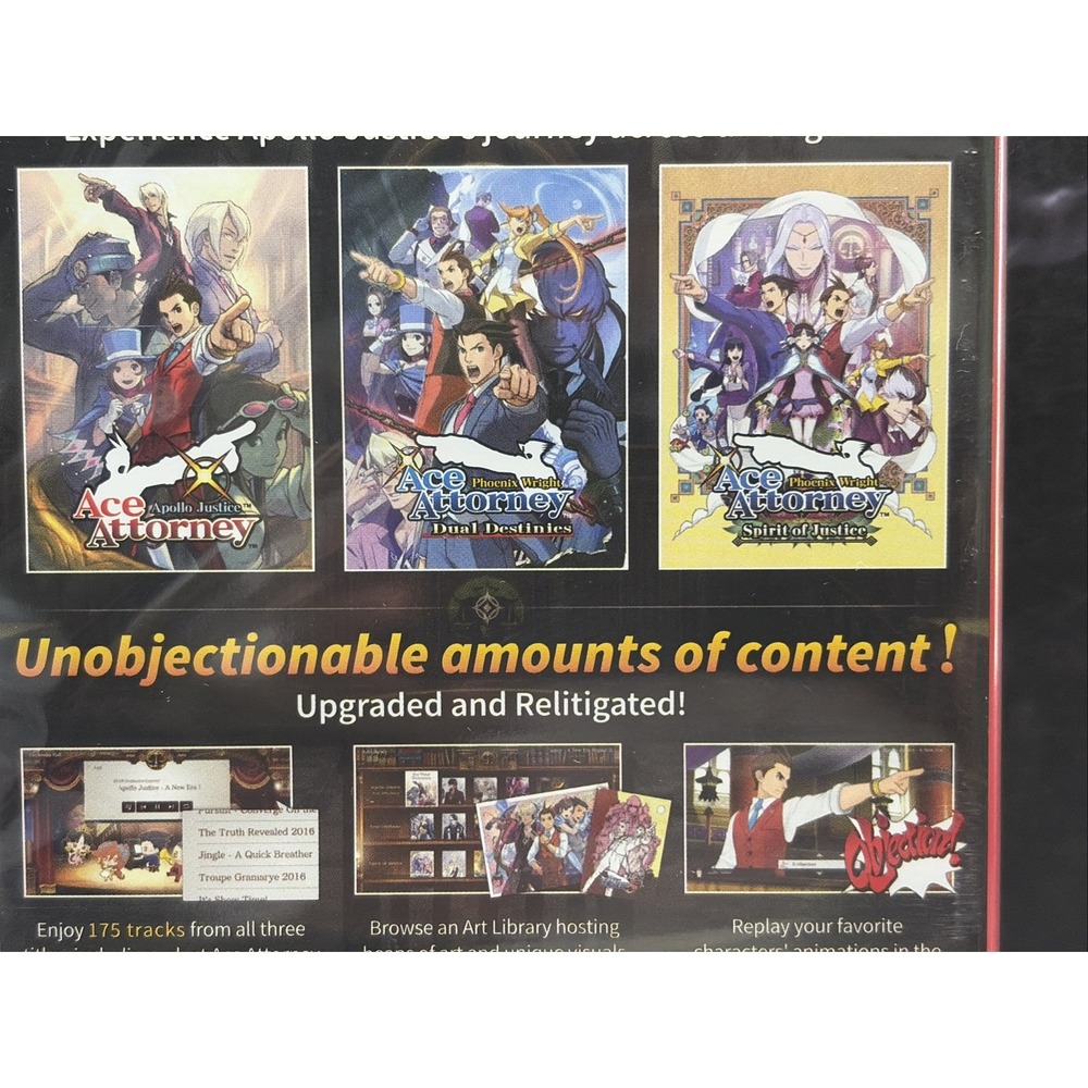 Apollo Justice Ace Attorney Trilogy Nintendo‎ Switch Capcom 2024 New 41040E - Picture 8 of 8